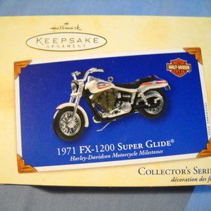 VINTAGE 2002 Hallmark Harley Davidson 1971 FX1200 Super Glide MIB
